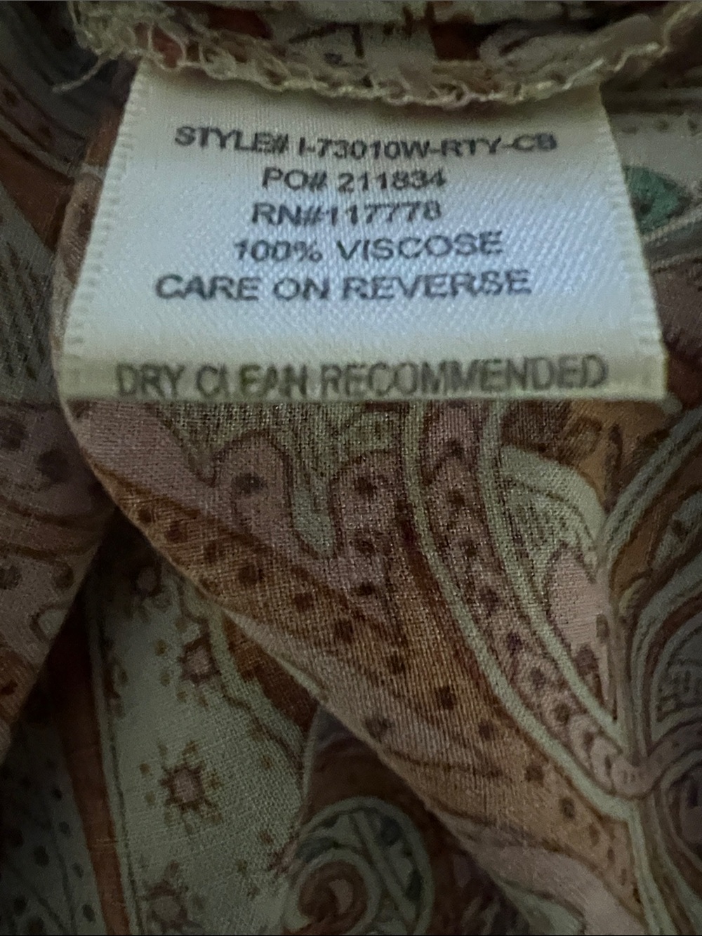 lovestitch Multicolor Paisley V-Neck Maxi Dress in Pink and Tan - Picture 7 of 8